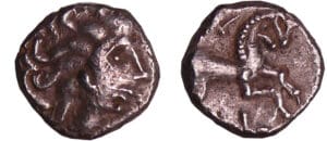 Arvernes - Denier à l'oiseau (120-60 av. J.-C.)