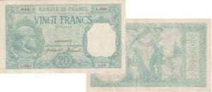 France - Vingt francs (Bayard) 15-12-1917