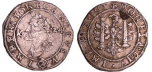 Franche-Comté - Charles Quint - 1/4 de teston 1624 (Besançon)