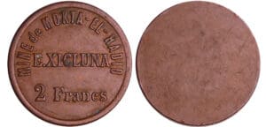 Algérie - Mine de Mokta-El-Hadid, E. Xicluma - 2 francs ND