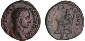 Alexandre Sévère - Sesterce (230, Rome) - La Justice