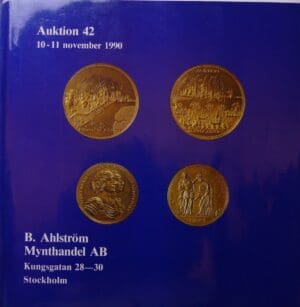 Lot de 50 catalogues de vente de la Maison B. Ahlström Mynthandel AB