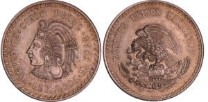 Mexique - Seconde République (1864-) - 5 pesos 1948 (Mexico)