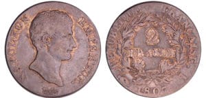 Napoléon 1er (1804-1814) - 2 francs empereur 1807 I (Limoges)