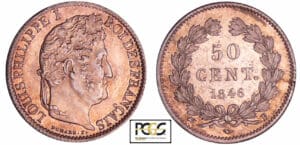 Louis-Philippe Ier (1830-1848) - 50 centimes 1846 B (Rouen) Louis-Philippe Ier (1830-1848) - 50 centimes 1846 B (Rouen)
