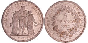 Troisième république (1871-1940) - 5 francs Hercule 1872 A (Paris)
