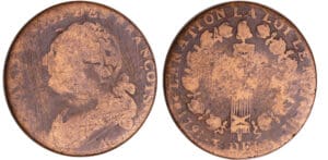 Constitution (1791-1792) - 12 deniers type FRANCOIS 1791 AA (Metz) Frappe médaille Constitution (1791-1792) - 12 deniers type FRANCOIS 1791 AA (Metz) Frappe médaille