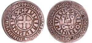 Philippe IV (1285-1314) - Gros tournois à l'O rond