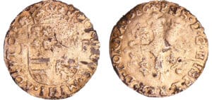 Tournai - Philippe II - Couronne d'or, monnaie fourée