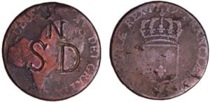 Saint-Domingue (Haïti) - Sou marqué de Saint-Domingue N / S-D