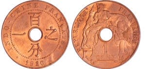 Indochine - 1 cent 1920 (San-Francisco)