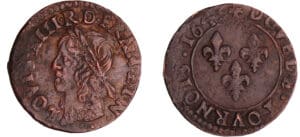 Louis XIII (1610-1643) - Double tournois de Warin - 1643