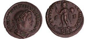 Constantin 1er - 1/2 Follis (310-311, Lyon) - Le Soleil Constantin 1er - 1/2 Follis (310-311, Lyon) - Le Soleil