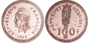 Nouvelles-Hébrides - 100 francs 1966 essai
