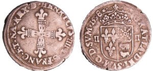 Henri IV (1589-1610) - Quart d'écu de Béarn - 1598 (Morlaàs)