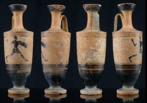 Grèce - Lécythe en terre cuite - 500 / 400 av. J.-C. Grèce - Lécythe en terre cuite - 500 / 400 av. J.-C.