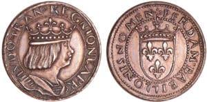 Troisième république (1871-1940) - Louis XII pour Naples, Essai de métal et de module