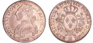 Louis XVI (1774-1792) - ½ écu aux branches d’olivier - 1784 H (La Rochelle) Louis XVI (1774-1792) - ½ écu aux branches d’olivier - 1784 H (La Rochelle)