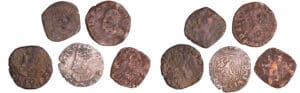 Franche-Comté - Lot de 5 monnaies du monnayage de Dôle