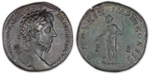 Marc Aurèle - Sesterce (165, Rome) La Providence