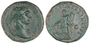 Trajan - Sesterce (104-110, Rome) La Fortune