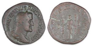 Maximin 1er - Sesterce (235, Rome) La Fidélité