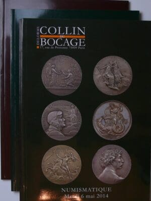 Lot de 5 catalogues de ventes françaises de la Maison Delorme Collin du Bocage