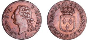 France - Louis XVI (1774-1792) - ½ sol - 1788 AA (Metz) France - Louis XVI (1774-1792) - ½ sol - 1788 AA (Metz)