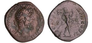 Lucius Vérus - Sesterce (164, Rome) - Mars