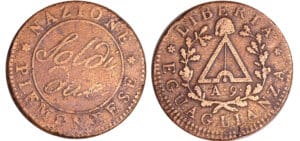 Italie - Gaule subalpine - 2 soldi An 9 (1801)