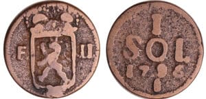 Luxembourg - Siége de Luxemboug - 1 sol 1795