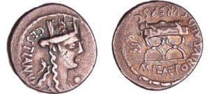 Plaetoria - Denier (69-67 av. J.-C.)