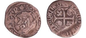 France - Charles VIII (1483-1498) - Liard au dauphin - 2ème émission - Limoges