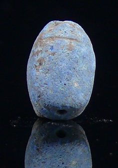 Egypte - Basse époque - Scarabée en fritte ou 'Egyptian blue" - 633-332 av. J.-C. - (26-30ème dynastie)