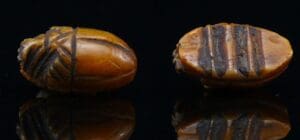 Egypte - Basse époque - Scarabée en Cornaline - 633-332 av. J.-C. - (26-30ème dynastie)