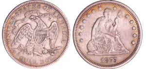 Etats-Unis - Quarter dollars "Liberty Seated" 1875