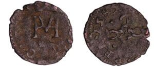 France - Navarre - Henri III et Marguerite de Valois - Liard 1585 (Pau) France - Navarre - Henri III et Marguerite de Valois - Liard 1585 (Pau)