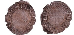 France - Charles VII (1422-1461) - Denier tournois - Lyon