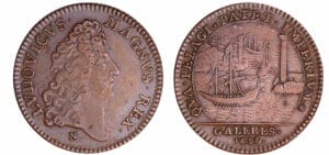 France - Louis XIV (1643-1715) - Jeton galères 1691