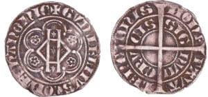 France - Hainaut - Guillaume 1er - Demi-gros de Valenciennes