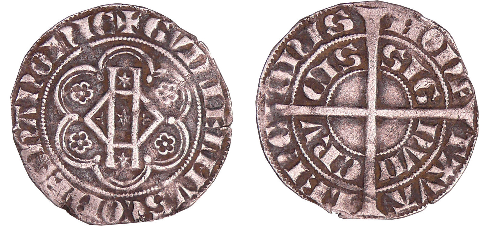 France - Hainaut - Guillaume 1er - Demi-gros de Valenciennes France - Hainaut - Guillaume 1er - Demi-gros de Valenciennes