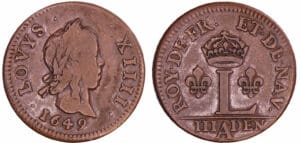 France - Louis XIV (1643-1715) - Essai du III deniers - 1649 A (Paris) France - Louis XIV (1643-1715) - Essai du III deniers - 1649 A (Paris)