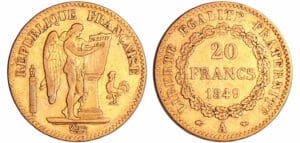 France - Deuxième république (1848-1852) - 20 francs Génie 1849 A (Paris) France - Deuxième république (1848-1852) - 20 francs Génie 1849 A (Paris)