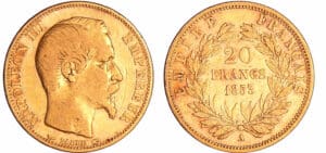 France - Napoléon III (1852-1870) - 20 francs tête nue 1853 A (Paris)