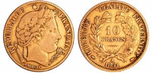 France - Deuxième république (1848-1852) - 10 francs Cérès 1851 A (Paris)