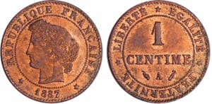 France - Troisième république (1871-1940) - 1 centime Cérès 1887 A (Paris) France - Troisième république (1871-1940) - 1 centime Cérès 1887 A (Paris)