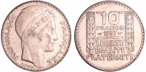 France - Troisième république (1871-1940) - 10 francs Turin argent 1937