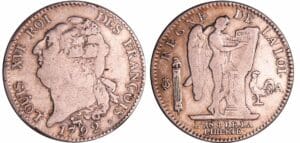 France - Constitution (1791-1792) - Ecu de 6 livres type FRANCOIS 1792 A (Paris) 2ème sem