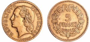 France - Quatrième république (1947-1959) - 5 francs Lavrillier bronze alu 1946 C