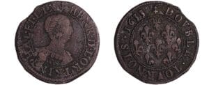 France - Lorraine - Henriette de Lorraine - Double tournois 1633 (Phalsbourg Lixhein)
